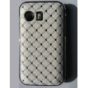 Coque Strass Samsung Galaxy Y S5360 diamants, couleur blanche