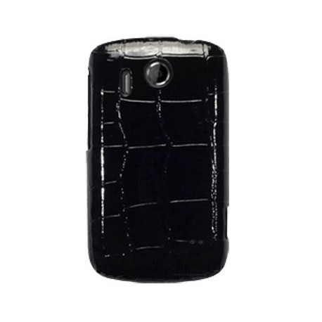 Coque style Croco pour HTC Explorer - couleur noir