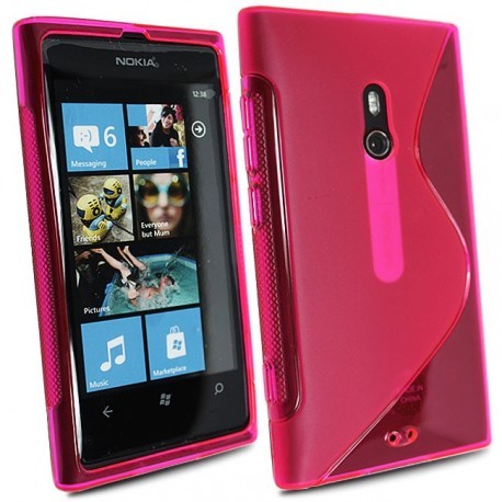 Silicone rose transparente Nokia Lumia 800