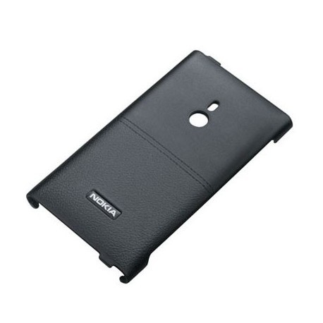 Coque arrière en cuir de luxe pour Nokia Lumia 800