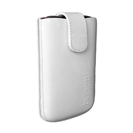 Etui Vertical Cuir Blanc Bugatti Taille XL