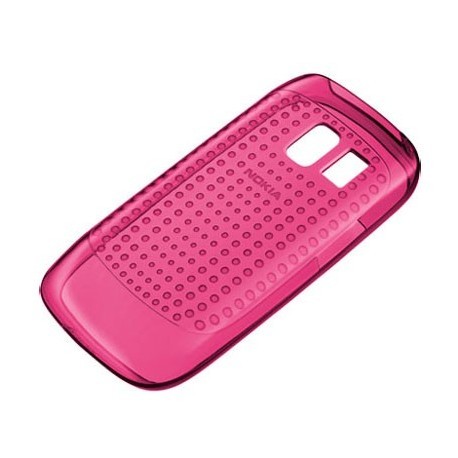 Coque en silicone rose d'origine Nokia Asha 302