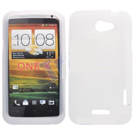 Coque silicone blanche HTC One X