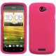 Coque rose en silicone HTC One S
