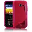 Coque silicone rose Galaxy Y Pro B5510