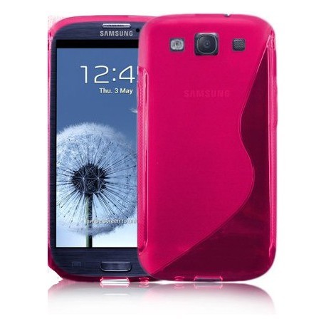 Coque silicone rose pour Samsung Galaxy S3