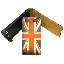 Etui vintage drapeau Angleterre pour le Samsung Wave 3