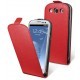 Etui cuir couleur rouge Moxie pour Samsung Galaxy S3