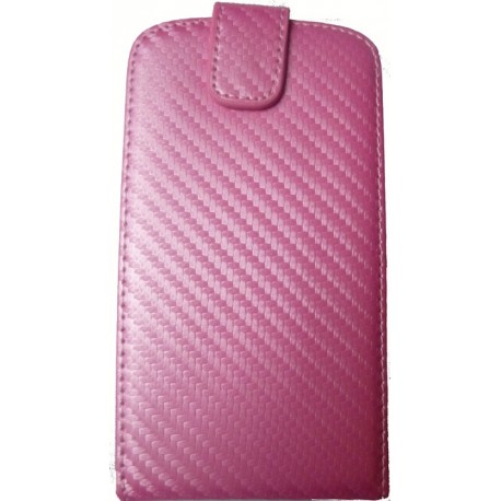 Housse rose style carbone Samsung Galaxy S3 i9300