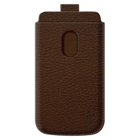 Etui Belkin vertical à languette cuir marron pour Samsung Galaxy S3