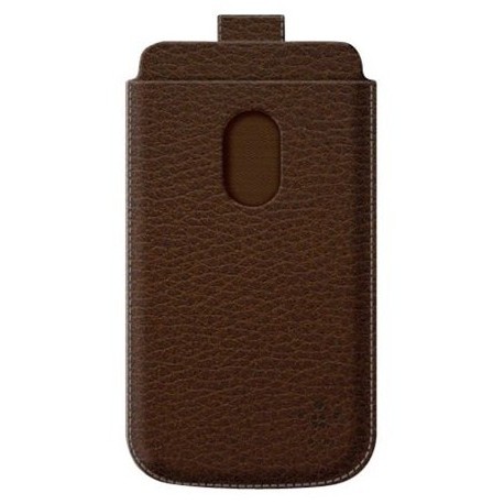 Etui Belkin vertical à languette cuir marron pour Samsung Galaxy S3