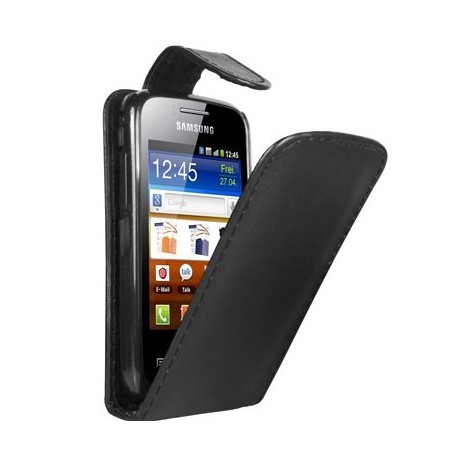 Housse à rabat de couleur noir pour le Samsung Galaxy Mini 2 S6500