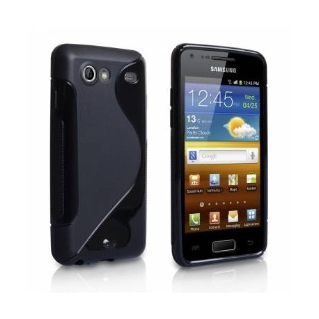 Coque en silicone noir pour Samsung Galaxy S Advance