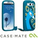 Coque Paon collection "créatures" de marque Case Mate pour Samsung Galaxy S3 (Bleu Turquoise)