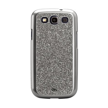 Coque paillette argent CASE MATE série Glam Case pour Samsung Galaxy S3