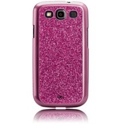 Coque paillette rose CASE MATE série Glam Case pour Samsung Galaxy S3