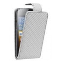 Etui blanc style carbone pour le Samsung Galaxy Ace 2