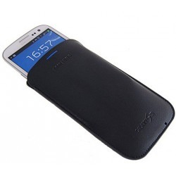 Etui vertical cuir origine bleu pour Samsung Galaxy S3