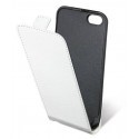 Etui blanc cuir pour iPhone 5