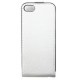 Etui blanc cuir pour iPhone 5