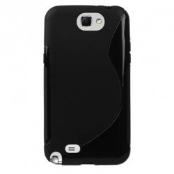 Coque noire silicone pour Samsung Galaxy Note 2