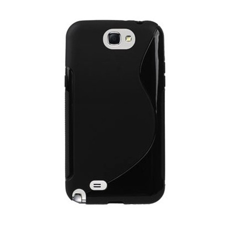 Coque noire silicone pour Samsung Galaxy Note 2