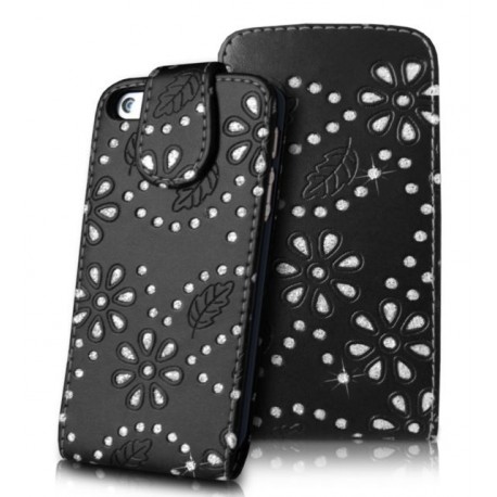 Etui strass couleur noir pour le iPhone 5