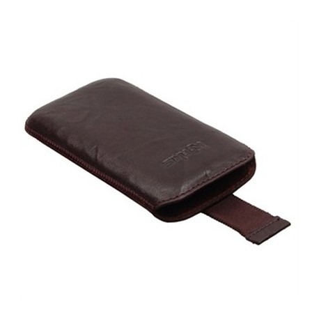 Etui vertical cuir marron pour le Samsung Galaxy Note 2