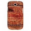 Coque licence officielle Coca-Cola Motif Bois Samsung Galaxy S3