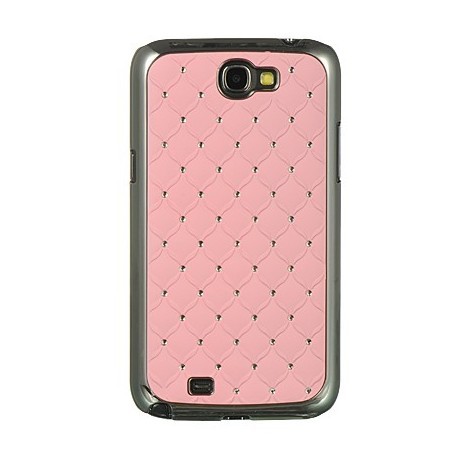 Coque strass couleur rose Samsung Galaxy Note 2