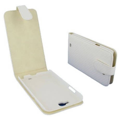 Etui carbone blanc Samsung Galaxy Note 2