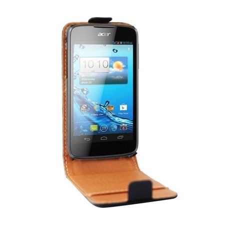 Etui luxe cuir noir pour Acer Liquid Gallant Duo