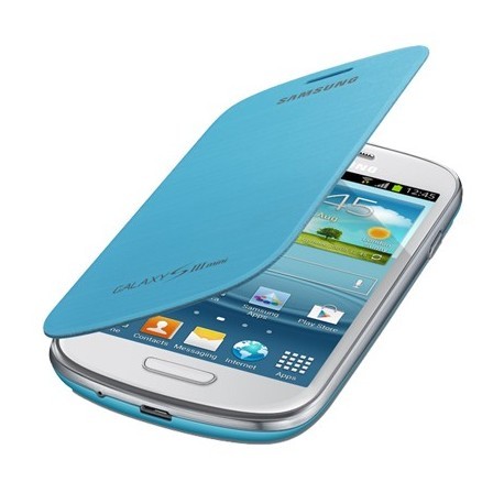 Etui origine intégrable bleu turquoise pour Samsung Galaxy S3 mini