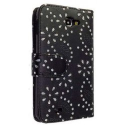 Etui noir strass diamants pour Samsung Galaxy Note 2