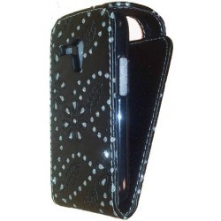 Etui strass noir Samsung Galaxy S3 mini (Galaxy SIII mini)