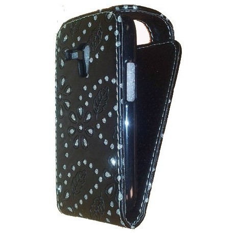 Etui strass noir Samsung Galaxy S3 mini (Galaxy SIII mini)