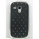 Coque noire dimants avec strass pour Samsung Galaxy S3 mini