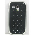 Coque noire dimants avec strass pour Samsung Galaxy S3 mini