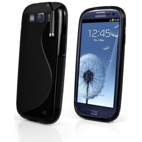 Coque noire silicone pour Samsung Galaxy S3 mini