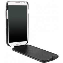 Etui rabat ultra-fin Krusell cuir vintage noir Samsung Galaxy Note 2