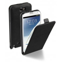 Etui à rabat MOXIE luxe noir pour Samsung Galaxy Note 2