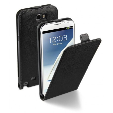 Etui à rabat MOXIE luxe noir pour Samsung Galaxy Note 2