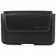 Housse luxe clip ceinture cuir noir Capdase pour Samsung Galaxy Note/Note 2
