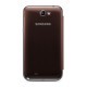Etui marron intégrable origine pour Samsung Galaxy Note 2