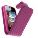 Etui rose style carbone pour Samsung Player mini 2 C3310