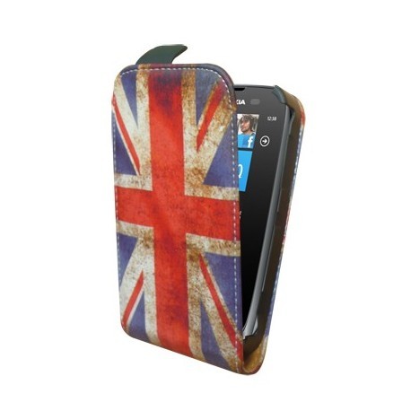 Housse drapeau Angleterre vintage pour le Nokia Lumia 610