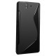 Coque en silicone noire pour Sony Xperia Z