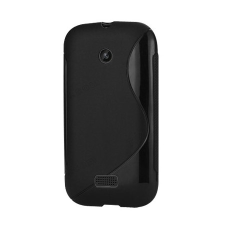 Coque de protection en silicone noire pour Nokia Lumia 510