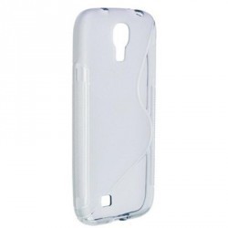 Coque blanche transprente silicone pour Samsung Galaxy S4