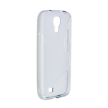 Coque blanche transprente silicone pour Samsung Galaxy S4